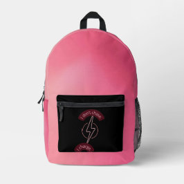 Neon blush pink and rosegold AI Print Cut Sew Bag Bedruckter Rucksack