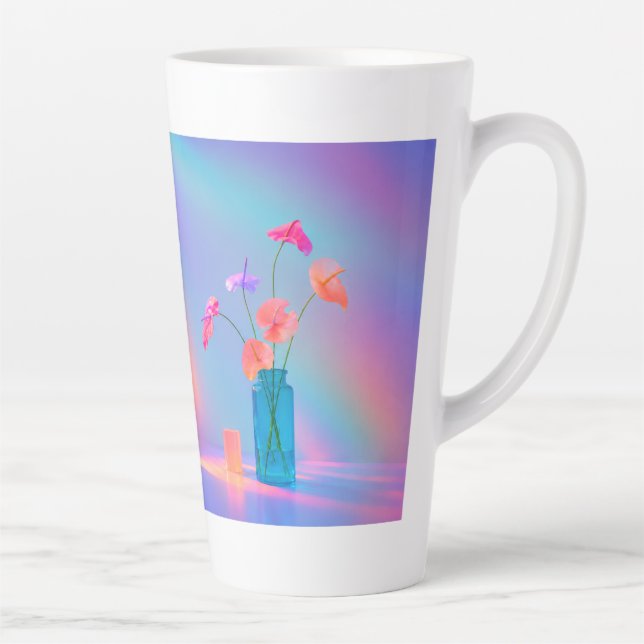 Neon-Blüten-Latte-Mug Milchtasse (Rechts)
