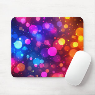 Neon-Bokeh-Lichter abstrakt Mousepad