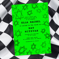 NEON Bold Watercolor Star von David Bar Bat Mitzva