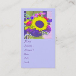 Neon Bouquet Profil Visitenkarte