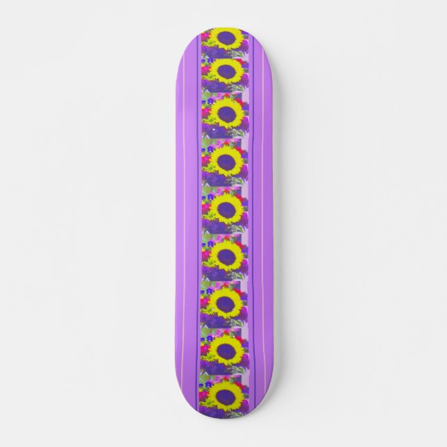 Neon Bouquet Skateboard (Vorne)