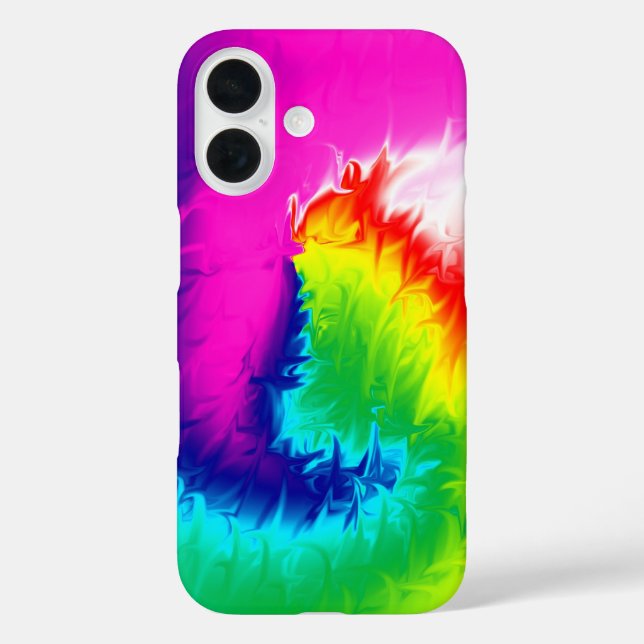 Neon Bright Abstrakt Swirl Case-Mate iPhone Hülle (Rückseite)
