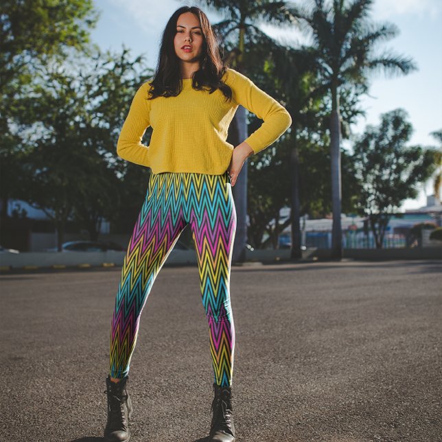 Neon Bright trendige Mode mit farbenfrohem Design Leggings (Von Creator hochgeladen)