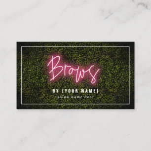 Neon Brows Business Card Visitenkarte