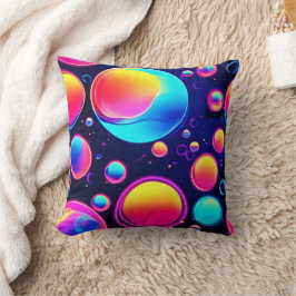 Neon Bubble Universe Kissen