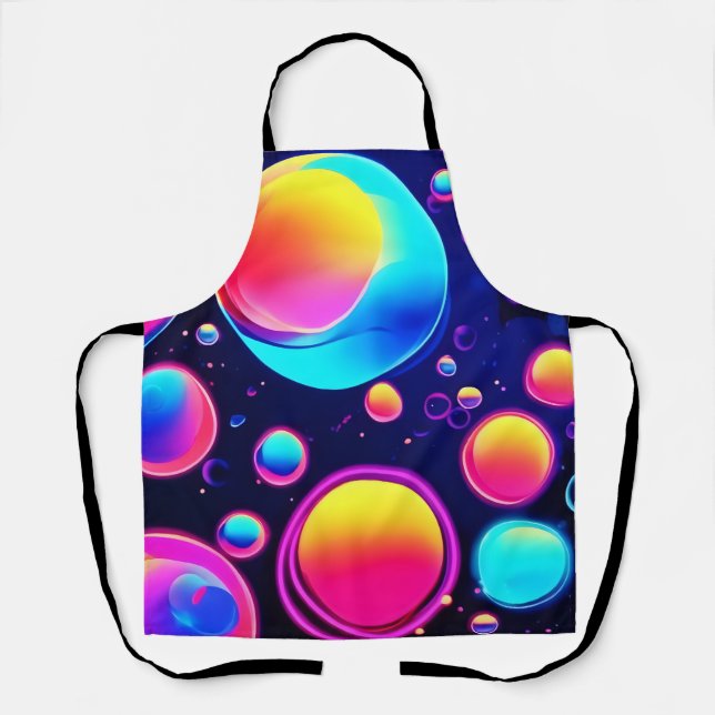 Neon Bubble Universe Schürze (Vorderseite)