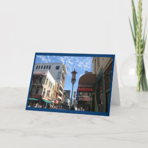 Neon Buddha San Francisco Note or Grußkarte Karte