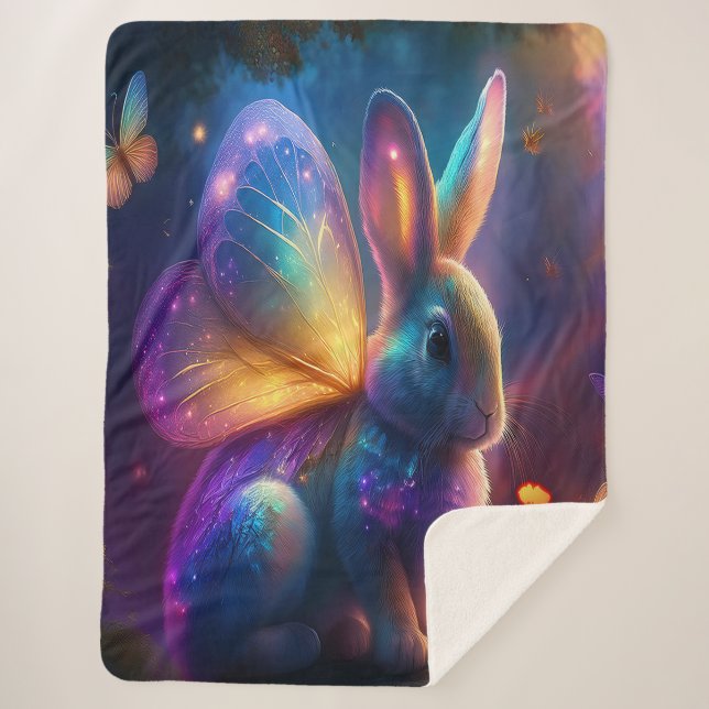Neon Bunny Sherpadecke (Vorderseite)