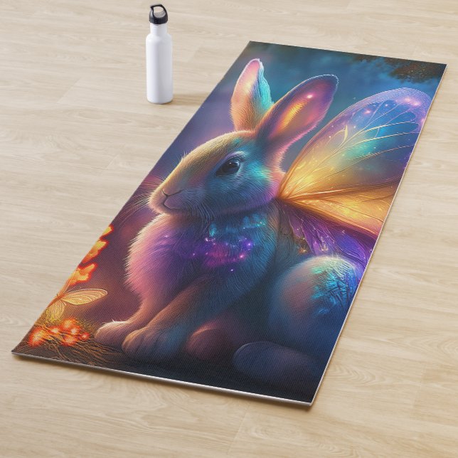 Neon Bunny Yogamatte (Beispiel)