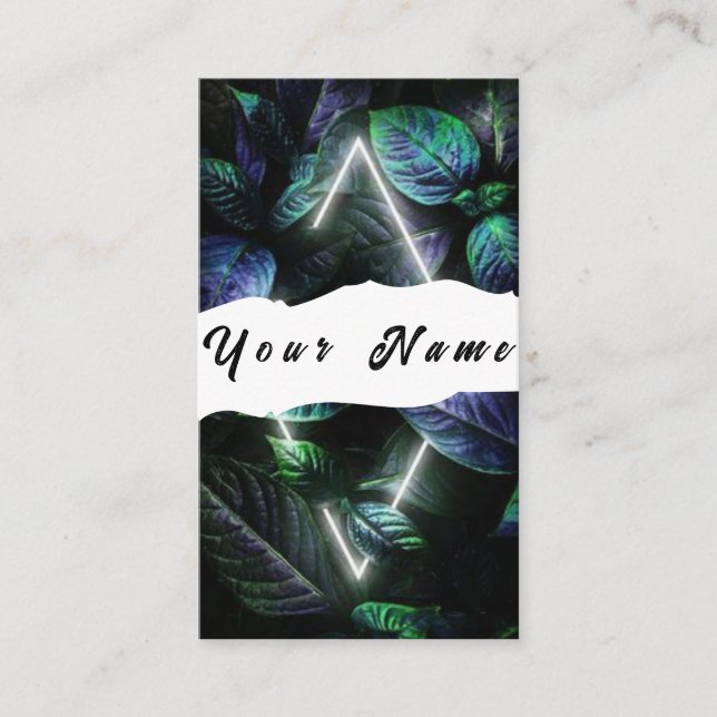 Neon Business Card Visitenkarte (Vorderseite)