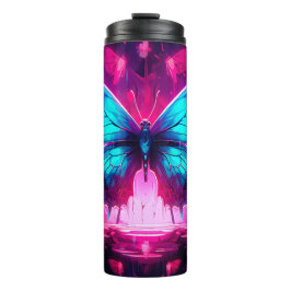 Neon Butterfly Thermosbecher
