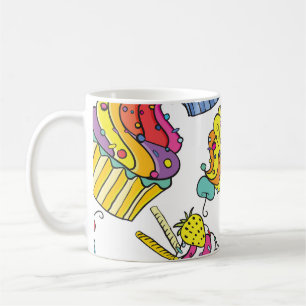 Neon Cakes: Pop Art Pattern. Kaffeetasse