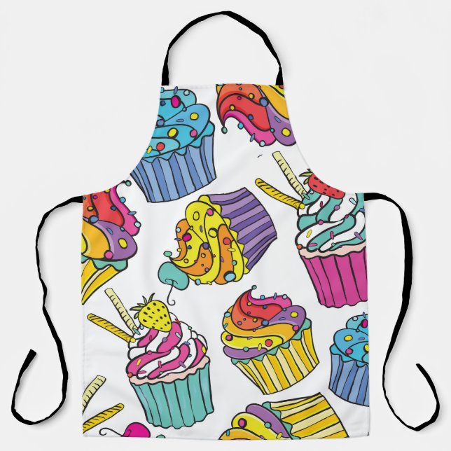 Neon Cakes: Pop Art Pattern. Schürze (Vorderseite)