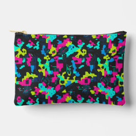 Neon Camouflage Pattern Zubehörtasche