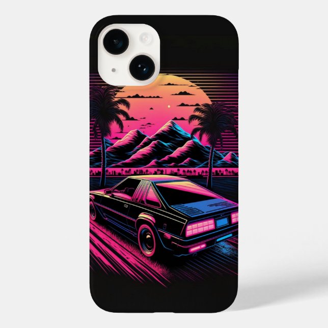 Neon Car Phone Cover (Rückseite)