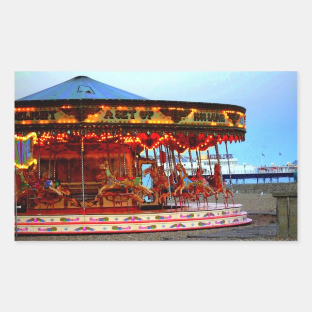 Neon Carousel Aufkleber (Vorderseite)