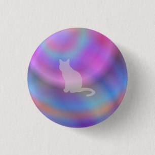 Neon Cat Button