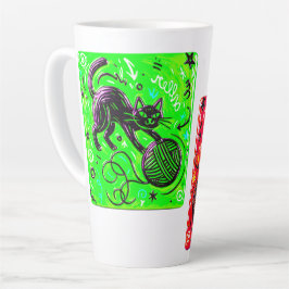 Neon Cat Coffee Milchtasse
