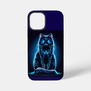 Neon Cat Vivid Background-97948 iPhone 12 Mini Hülle