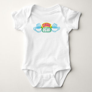 Neon Central Perk Logo Baby Strampler