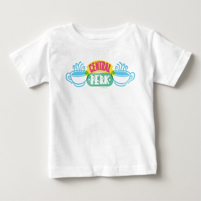 Neon Central Perk Logo Baby T-shirt (Vorderseite)