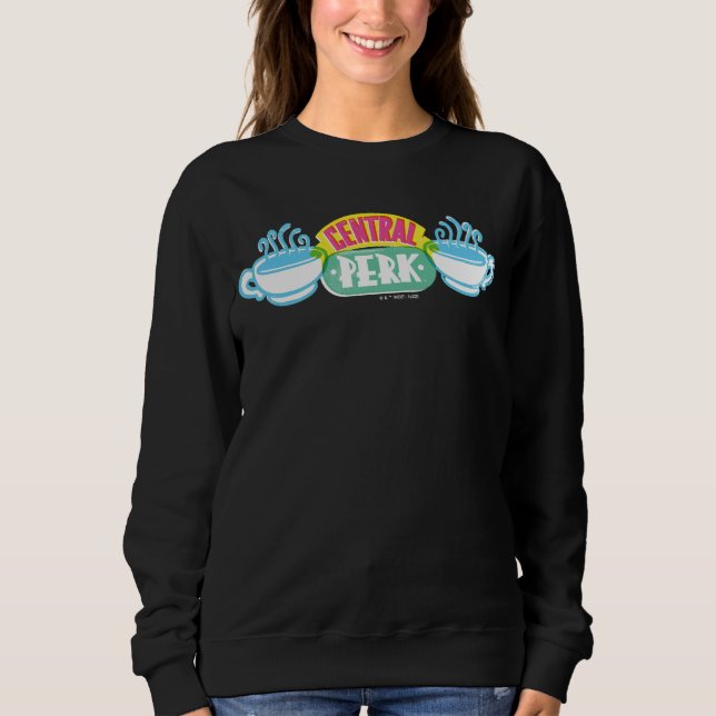 Neon Central Perk Logo Sweatshirt (Vorderseite)