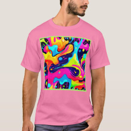 Neon Chaos Liquid Color Explosion T-Shirt