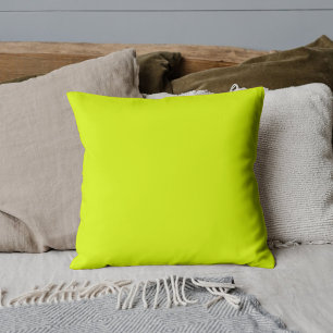 Neon Chartreuse Einheitliche Farbe   Klassiker Kissen