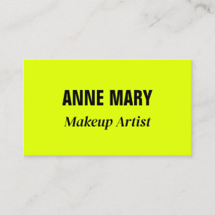 Neon Chartreuse Gelb Schwarz Cool Visitenkarte