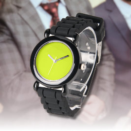 Neon Chartreuse Solid Color | Classic Armbanduhr