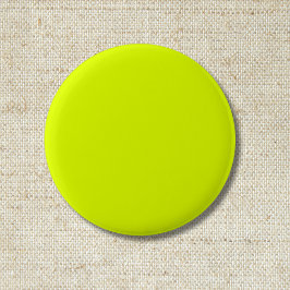 Neon Chartreuse Solid Color | Classic Button