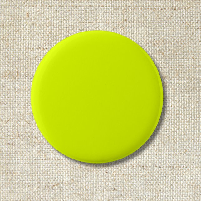 Neon Chartreuse Solid Color | Classic Button (Von Creator hochgeladen)