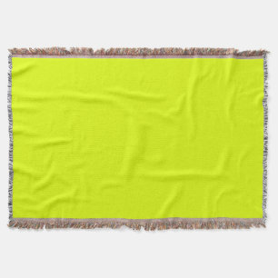 Neon Chartreuse Solid Color Classic Decke