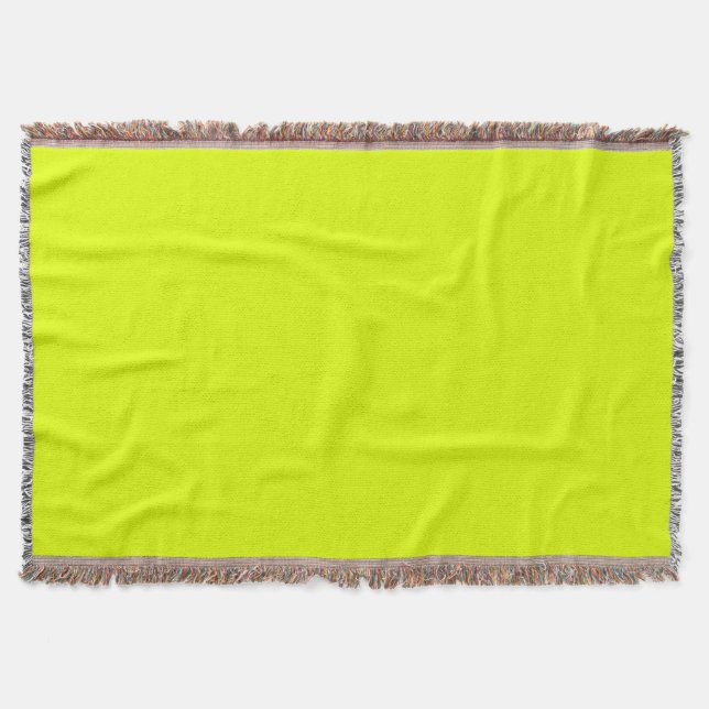 Neon Chartreuse Solid Color | Classic Decke (Vorderseite)