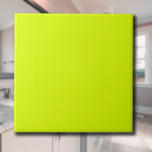 Neon Chartreuse Solid Color   Classic   elegant Fliese