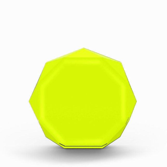 Neon Chartreuse Solid Color | Classic Fotoblock (Vorderseite)