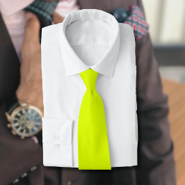 Neon Chartreuse Solid Color | Classic Krawatte