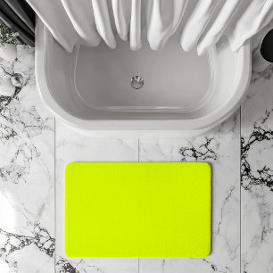 Neon Chartreuse Solid Color Trendfarbe Badematte