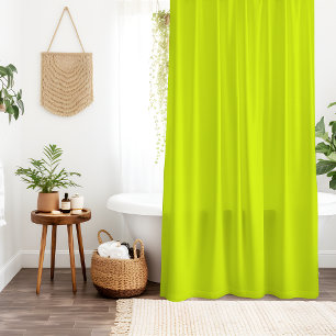 Neon Chartreuse Solid Color Trendfarbe Duschvorhang
