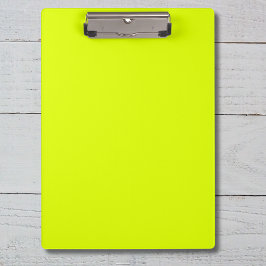 Neon Chartreuse Solid Color | Trendfarbe Klemmbrett
