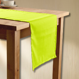 Neon Chartreuse Solid Color | Trendfarbe Kurzer Tischläufer