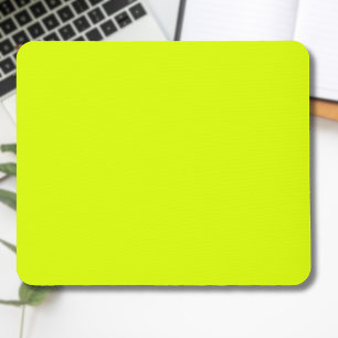 Neon Chartreuse Solid Color   Trendfarbe Mousepad