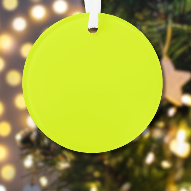 Neon Chartreuse Solid Color | Trendfarbe Ornament (Von Creator hochgeladen)