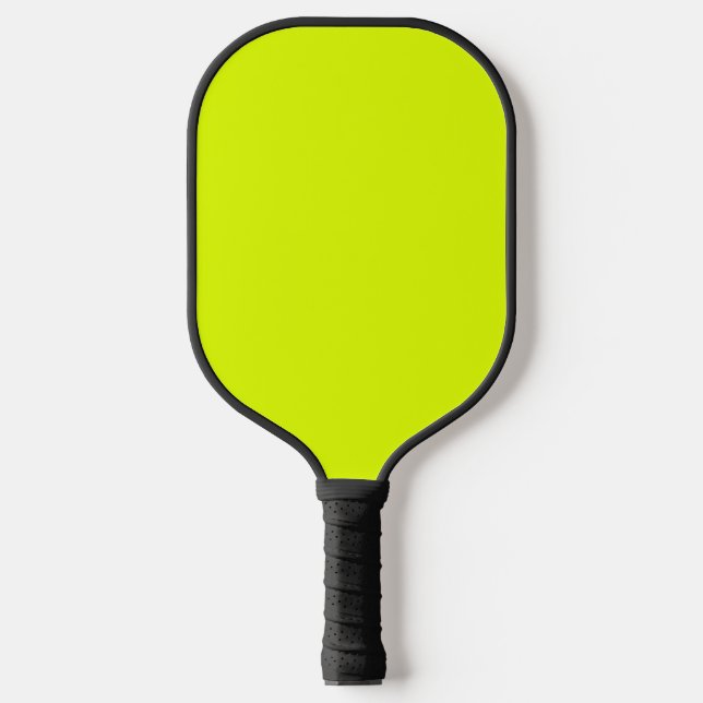 Neon Chartreuse Solid Color | Trendfarbe Pickleball Schläger (Vorderseite)