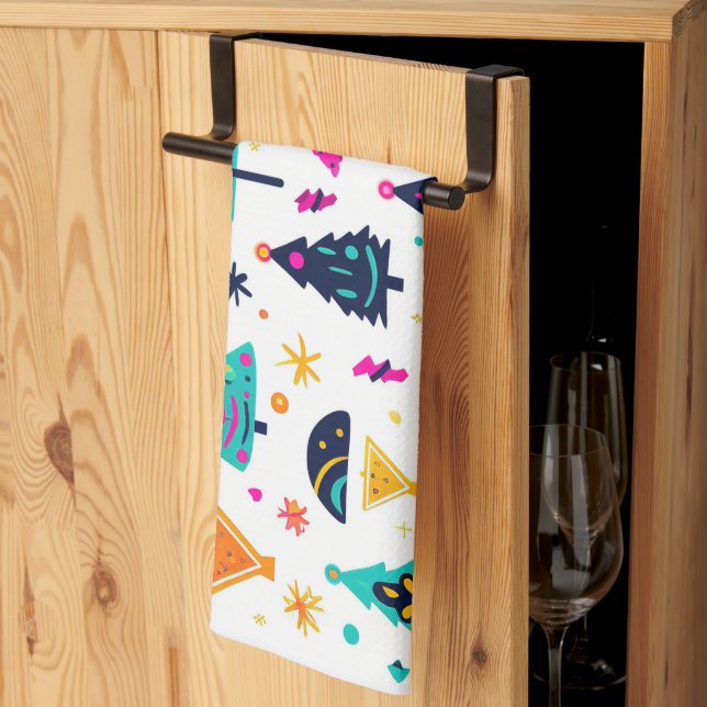 Neon Christmas Geschirrtuch (Drittel gefaltet)