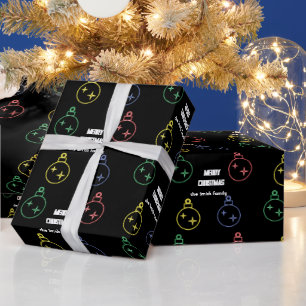 Neon Christmas Wrapping Paper Geschenkpapier