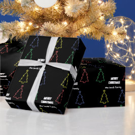 Neon Christmas Wrapping Paper Geschenkpapier