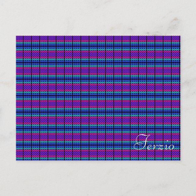 Neon Circles Postkarte (Vorderseite)