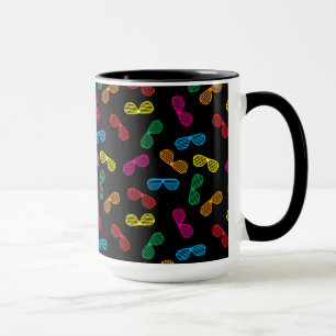Neon Classic Sonnenbrillen Muster Tasse